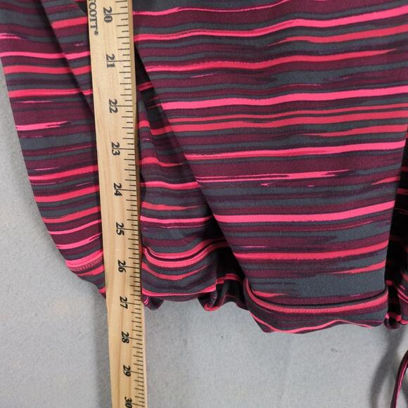 Athleta Tinker Racerback Tank Top Women's XL Built-In Bra Drawstring Hem Pink - Picture 4 of 10